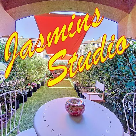 Cosy, Wi-Fi, Jardin & Parking, Jasmins Studio Entre Cannes Et Antibes Vallauris Exterior photo