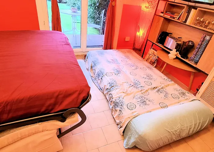 Cosy, Wi-Fi, Jardin & Parking, Jasmins Studio Entre Cannes Et Antibes