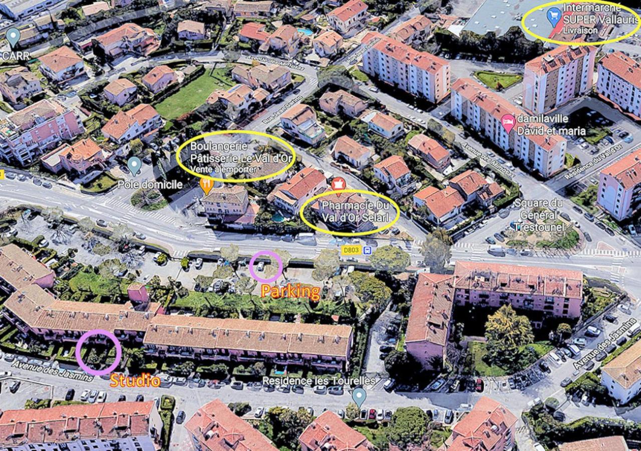 Cosy, Wi-fi, Jardin & Parking, Jasmins Entre Cannes Et Antibes Appartamento